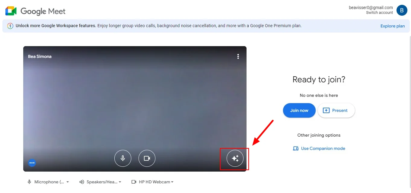 How To Change Your Google Meet Background